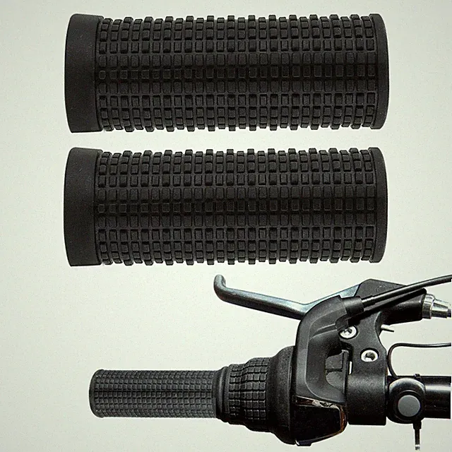 1 Pair MTB Bike Short Handlebar Grips 20x74mm/0.78x2.91inch, Bar Twist Cover...