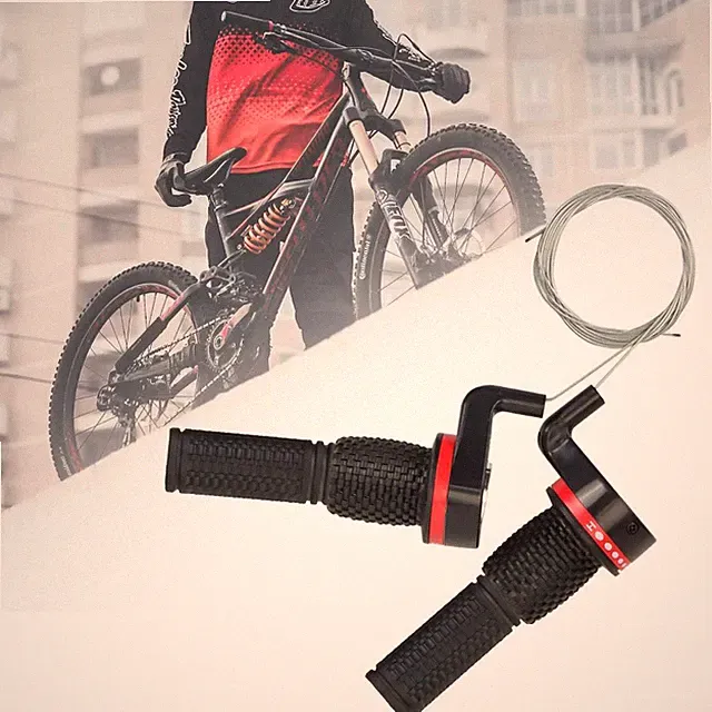 18/21 Speed Mountain Bike Twist Gear Shifter Set Handlebar Grips Cables Bicycle