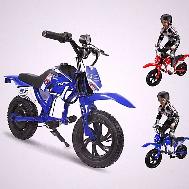 200W Kids Electric Motorcycle with Twist-Grip Throttle, 12" Spring Suspension
