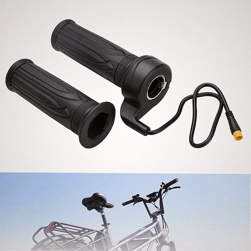 3 Pin Full Twist Throttle Ebike Left Right Hand Grip For Electric Mountain Bike