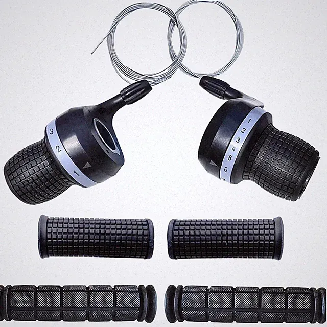 3x7 Speed Twist Grip Gear Shifters DIP Compatible Mountain Bike Bicycle Gear