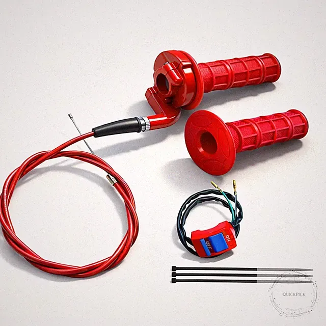 7/8 22mm Twist Throttle Accelerator Handle Grips for Pit Bike Mini Bike Throttle