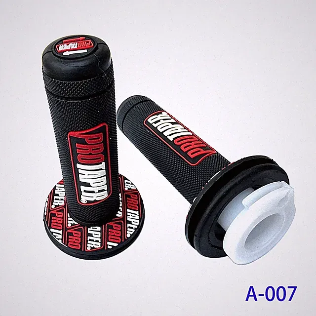 7/8" Twist Throttle Grip Set w/ Plastic Tube Dirt Bike ATV Pit Bike Wite Red