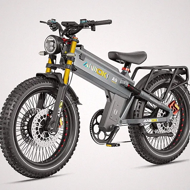 ANIIOKI Fat Tire Electric Bike 26" 6000W 60V 45MPH Hydraulic Brake Adults Ebike