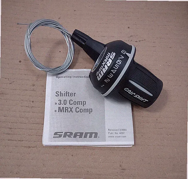 Bike Sram Shift Lever MRX Comp Shimano 2:1 8 Speed And Cable