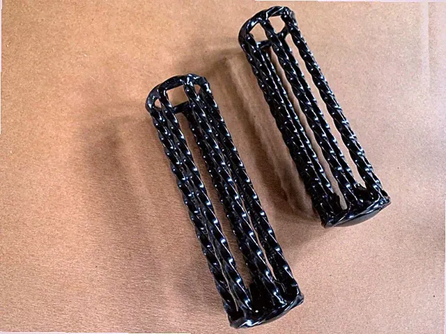 Custom Made Twisted Bicycle Grips Steel 112MM Lowrider Cruiser Bikes BLACK