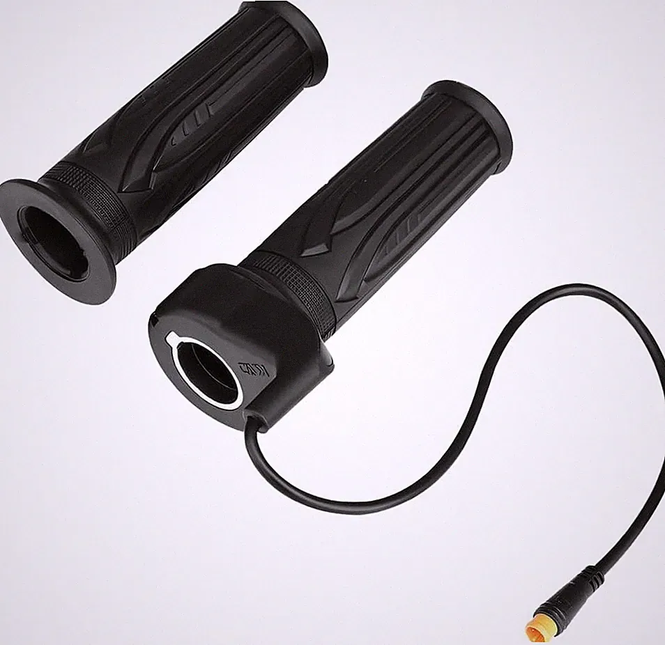 Ebike Throttle Grip, 1 Pair 20X 3 Pin Waterproof Electric Bicycle Full Twist Thr