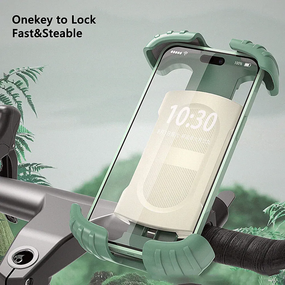 Fast-Lock Handlebar Phone Mount Grip for Road Bike MTB Motorcycle Bicycle iPhone