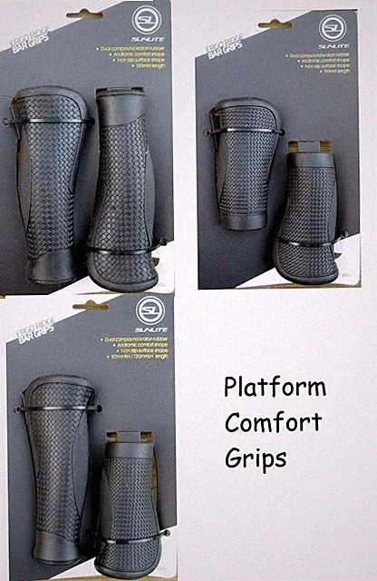 GRIPS Platform ERGO RIDGE Bar Sunlite Black VARIATIONS 90mm, 130 and 90mm