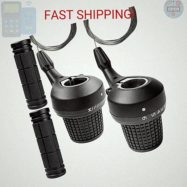 PATHGNAR Bicycle 18 Speed Shifter Twist Shifter Lever 3x6 Speed Grip Shift Left