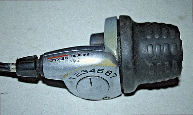 Shimano Nexus Right Hand RH Grip Shifter Gray 7 Speed 7S SL-7S10 Cruiser Hybrid~