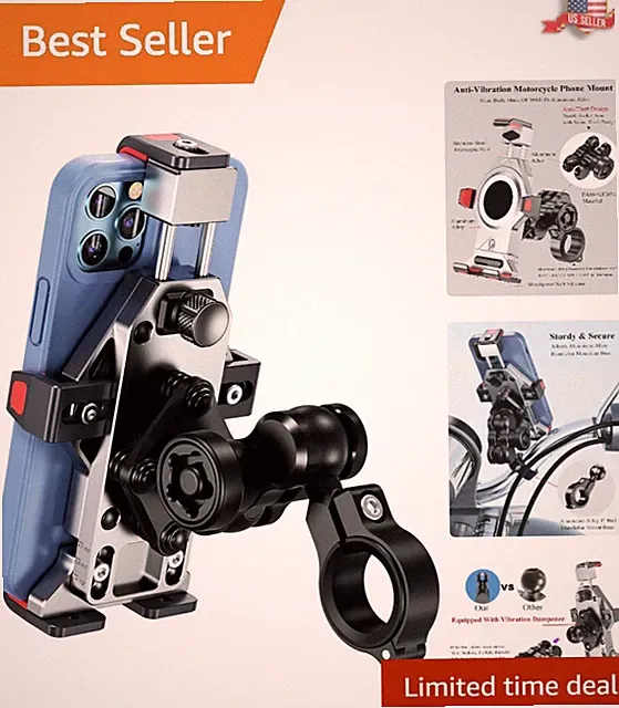 Shockproof Motorcycle Phone Holder with Easy One-Push Lock for Safe Rides