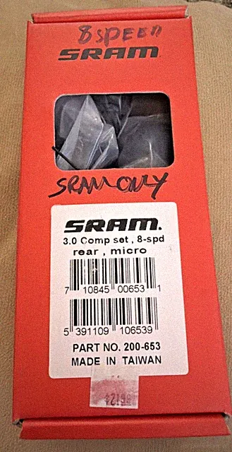 SRAM 3x8 - 8 Speed 3.0 Comp Grip Shifter Set - Rear Micro - 200-653