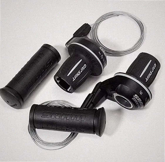 SRAM MRX Comp Twist Grip Front & Rear Shifter Set 3 X 6 Speed w/ Grips & Wires
